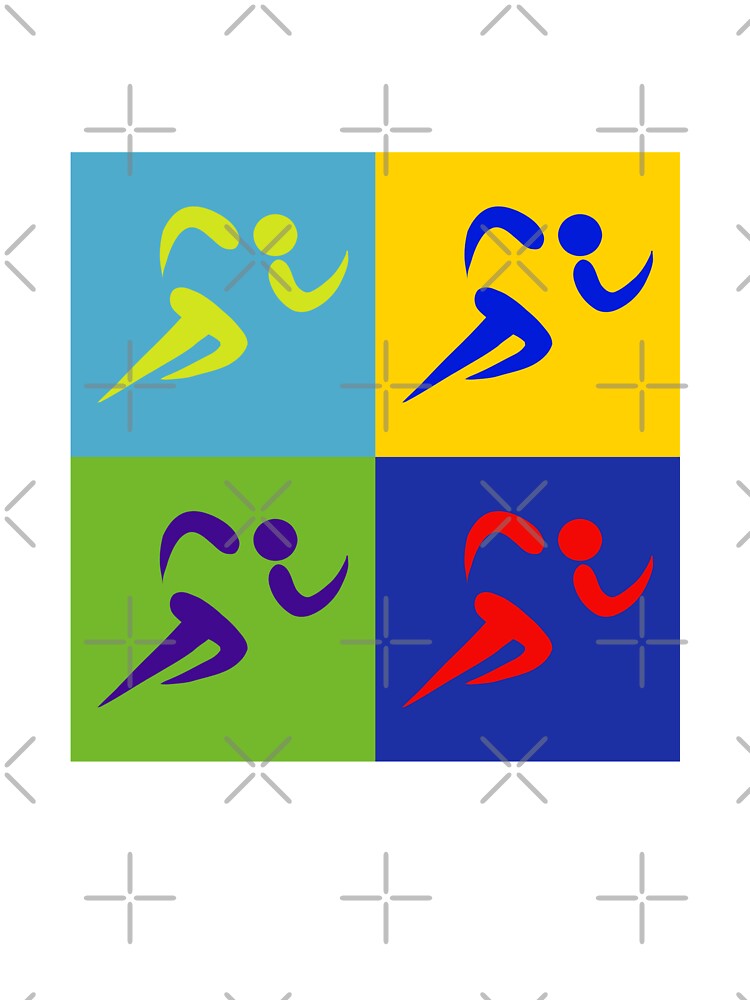 Olympic Sports Series Classic Colored Art Athletics - Running by Felipe G Studio T-Shirts, Hoodie, Sweatshirt (Image 3)