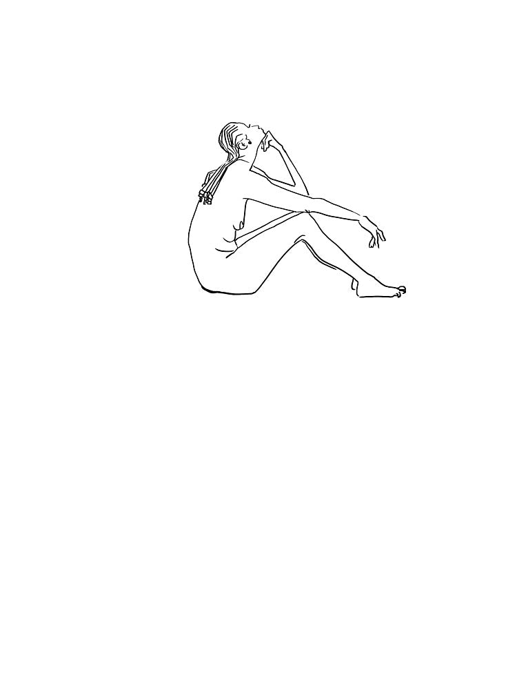 Minimal Nude Line Drawing - BlacLine by BlacLine T-Shirts, Hoodie, Sweatshirt | BlankRebels.com (Image 3)