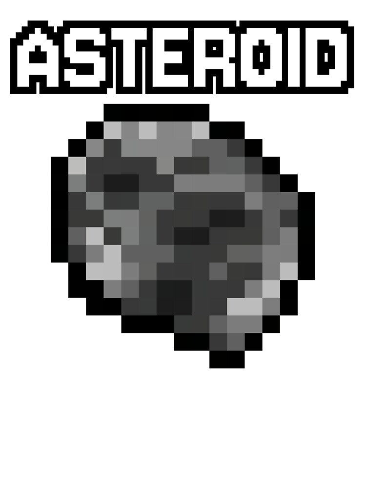 Pixel Art Asteroid by E-engineering T-Shirts, Hoodie, Sweatshirt | BlankRebels.com (Image 3)