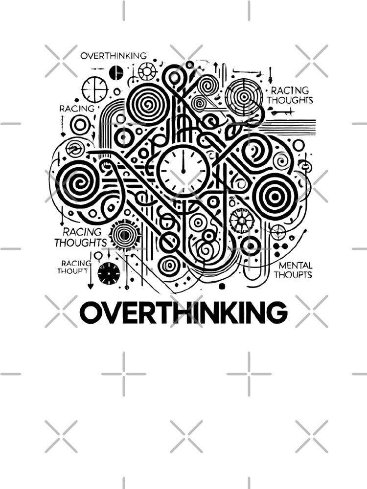 Overthinking Illustration T-Shirts, Hoodie, Sweatshirt