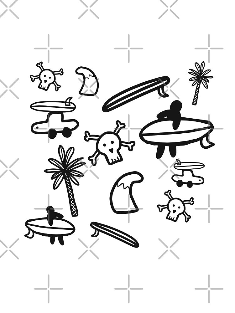 Surf surfing minimalist drawing design crazy by Tropical Blood T-Shirts, Hoodie, Sweatshirt | BlankRebels.com (Image 3)