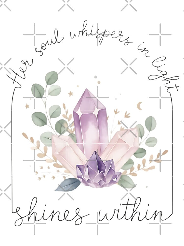 Her Soul Shines Within – Crystal Light Feminine Energy Design by Furr-n-Purr T-Shirts, Hoodie, Sweatshirt (Image 3)