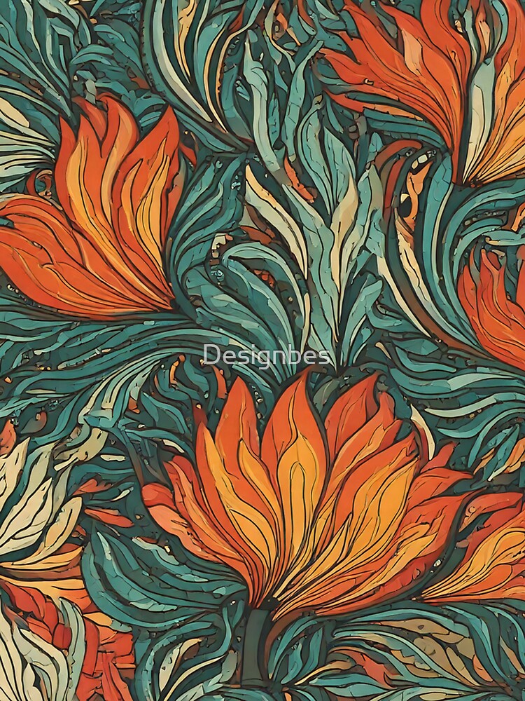Floral petals burst abstract pattern by Designbes T-Shirts, Hoodie, Sweatshirt | BlankRebels.com (Image 3)