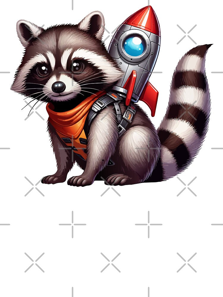 Galactic Raccoon Explorer - Adorable Space Adventurer by Designowner T-Shirts, Hoodie, Sweatshirt | BlankRebels.com (Image 3)