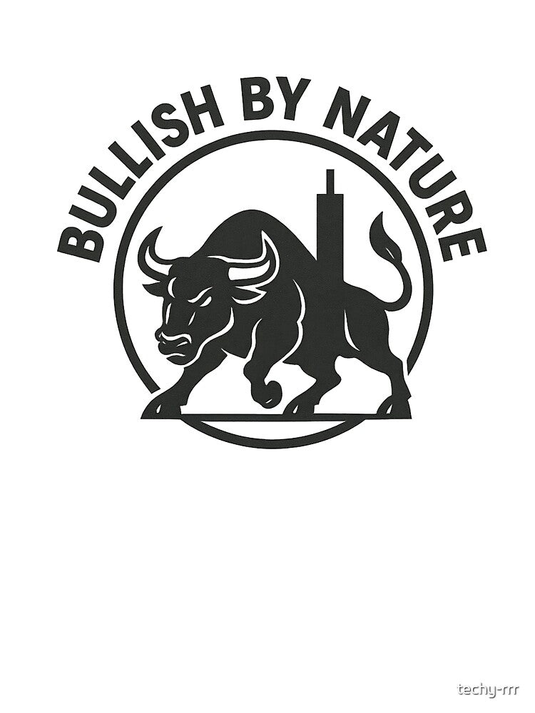 Bullish by Nature – Charging Bull Candlestick Crest by techy-rrr T-Shirts, Hoodie, Sweatshirt | BlankRebels.com (Image 3)
