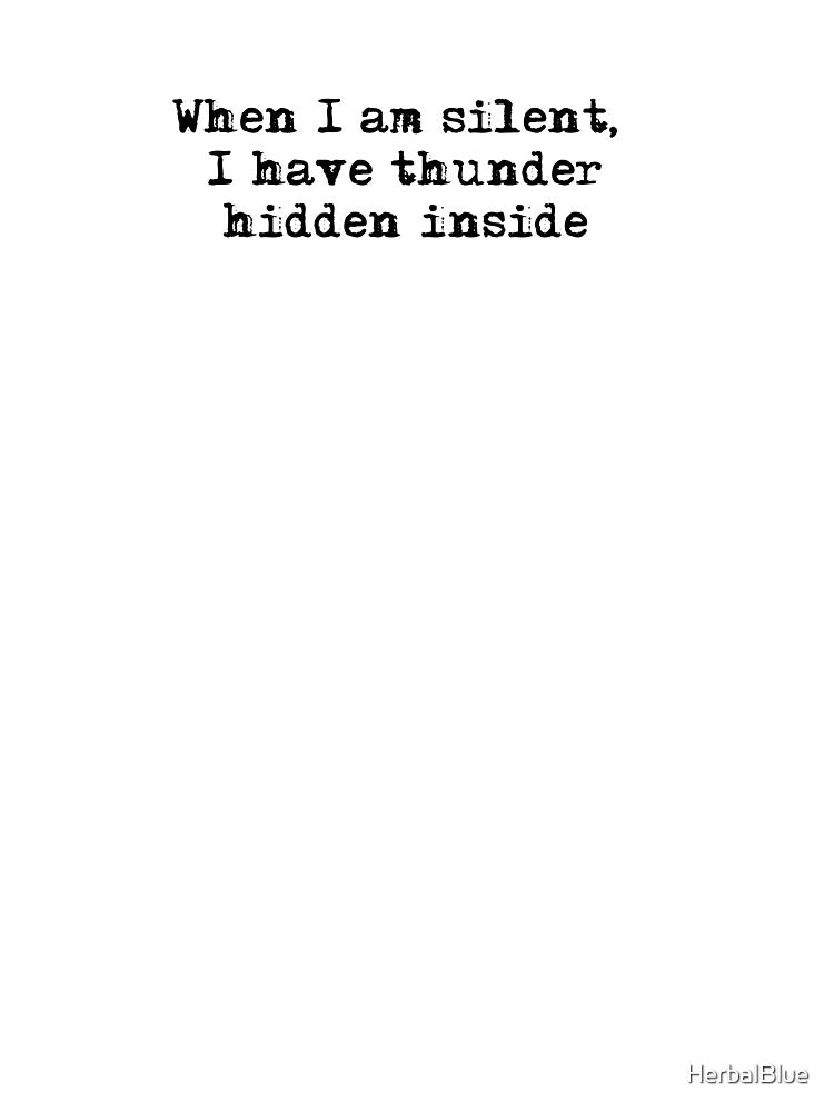 When I am silent, I have thunder hidden inside typewriter by HerbalBlue T-Shirts, Hoodie, Sweatshirt (Image 3)