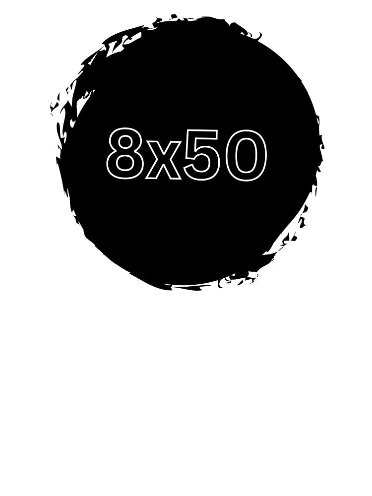 Precise lettering for the caliber 8x50 ammunition cartridge by Frostquest T-Shirts, Hoodie, Sweatshirt (Image 3)