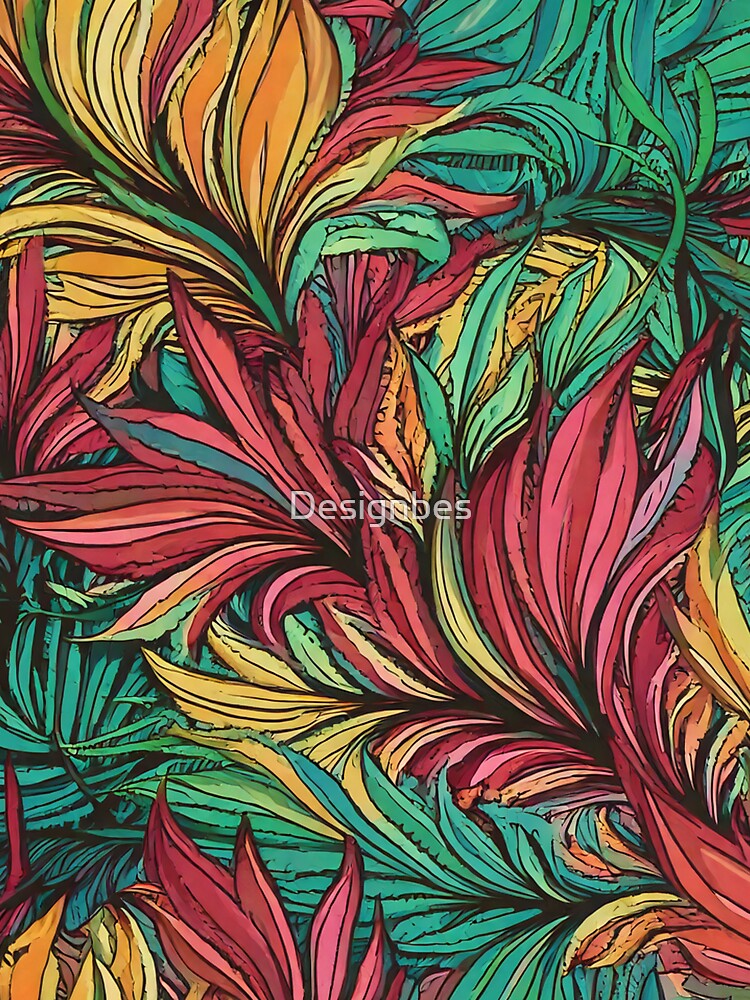 Floral abstract burst pattern by Designbes T-Shirts, Hoodie, Sweatshirt | BlankRebels.com (Image 3)
