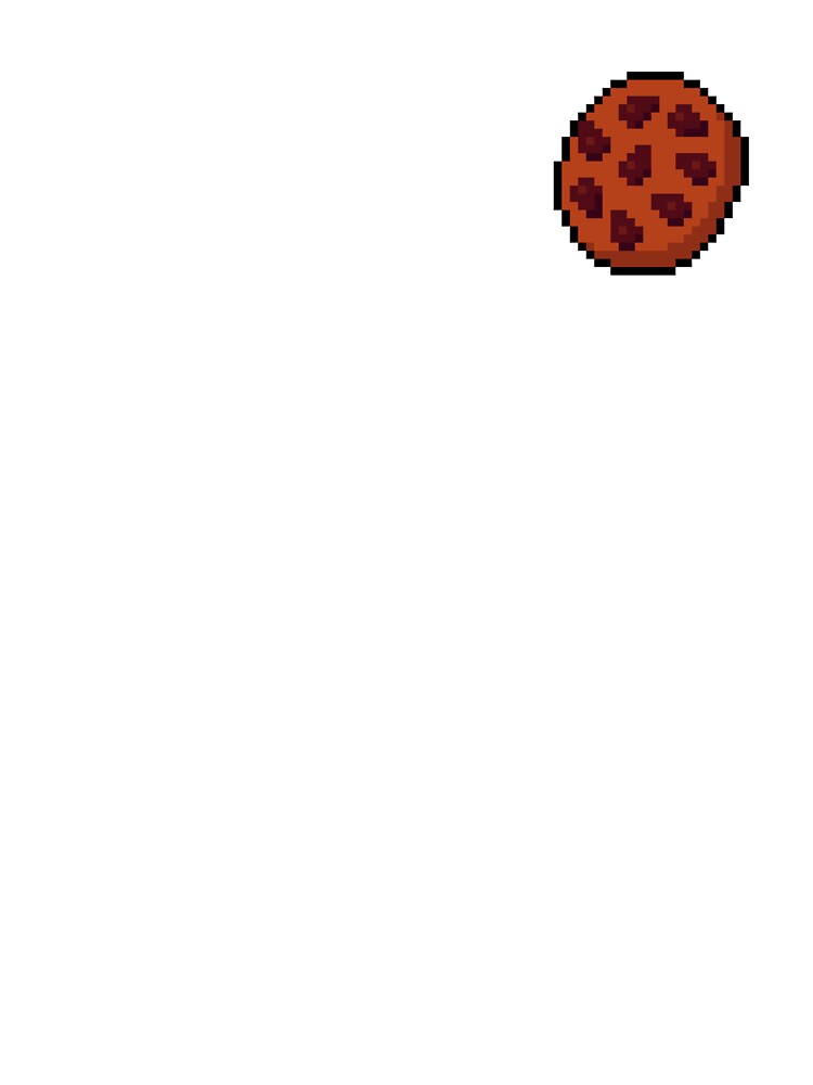 Pixel Chocolate Chip Cookie - pixel food art by LittleFoodShop T-Shirts, Hoodie, Sweatshirt | BlankRebels.com (Image 3)
