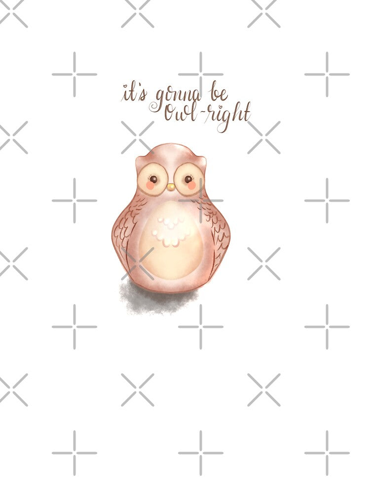 It's gonna be owl-right - Handettered Quote by Taladesignlab T-Shirts, Hoodie, Sweatshirt | BlankRebels.com (Image 3)
