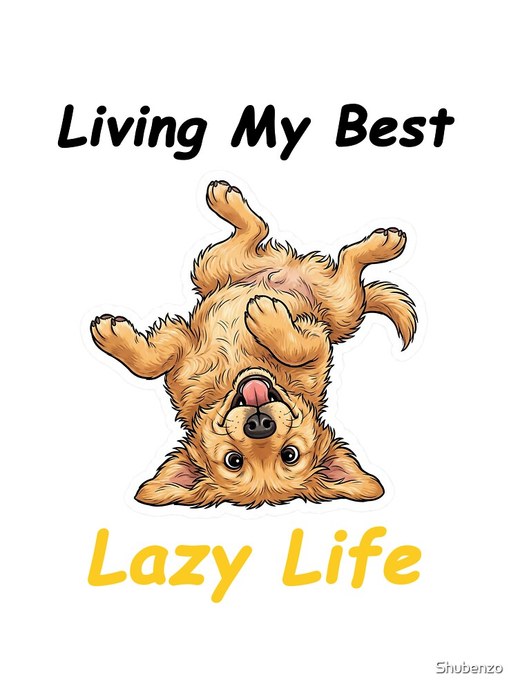 Lazy Golden Retriever Vibes – Cute Relaxed Dog by Shubenzo T-Shirts, Hoodie, Sweatshirt | BlankRebels.com (Image 3)