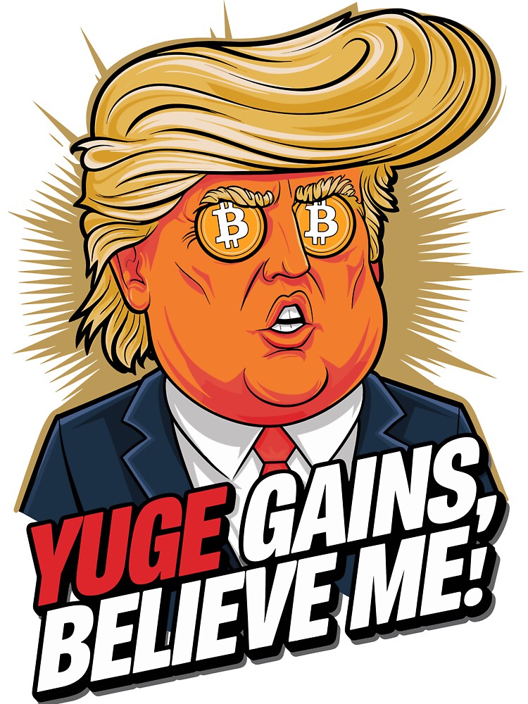 YUGE Gains Believe Me! – Trump Bitcoin Meme Art by BeamiCreations T-Shirts, Hoodie, Sweatshirt | BlankRebels.com (Image 3)