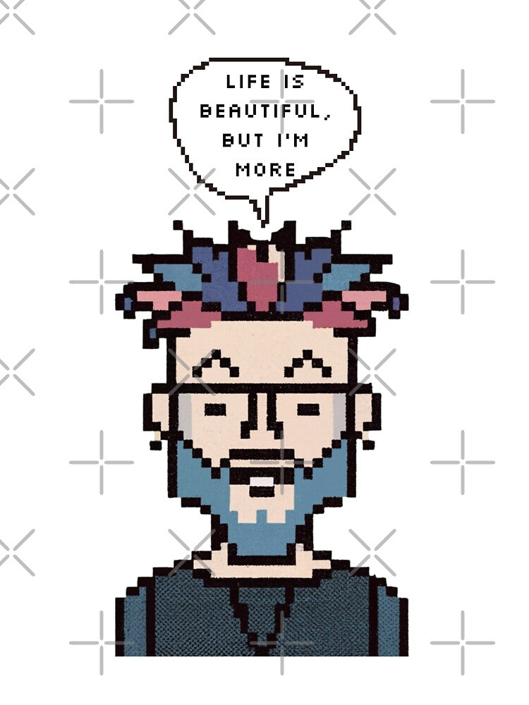 Life is beautiful, but I'm more | Pixel Style by CircinusStore T-Shirts, Hoodie, Sweatshirt | BlankRebels.com (Image 3)