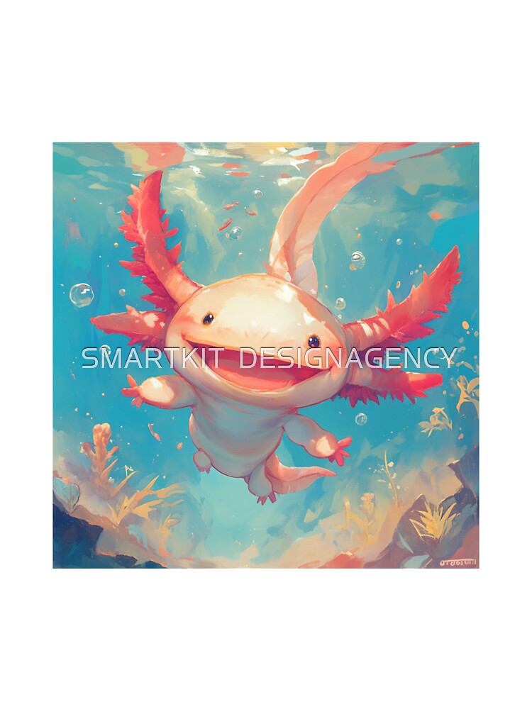 Cute Axolotl by SMARTKIT  DESIGNAGENCY T-Shirts, Hoodie, Sweatshirt | BlankRebels.com (Image 3)