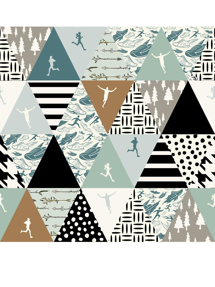 Triangles Pattern Running by MobertsonArt T-Shirts, Hoodie, Sweatshirt | BlankRebels.com (Image 3)