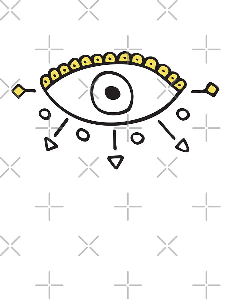 White Evil Eye Royal "Focus" by Mystikaa T-Shirts, Hoodie, Sweatshirt | BlankRebels.com (Image 3)