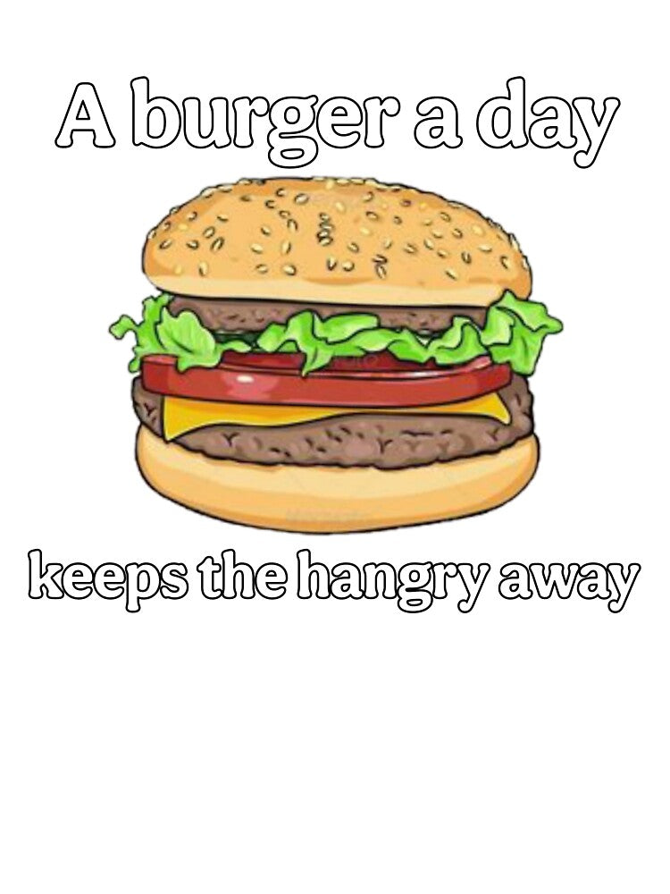 Burger Therapy by i-am-who-i-am85 T-Shirts, Hoodie, Sweatshirt | BlankRebels.com (Image 3)