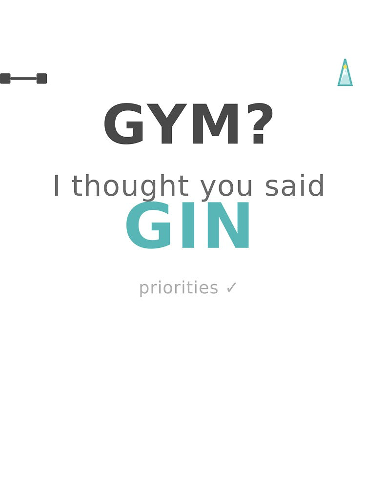 Gym I Thought You Said Gin Funny Fitness Gift by markify T-Shirts, Hoodie, Sweatshirt | BlankRebels.com (Image 3)
