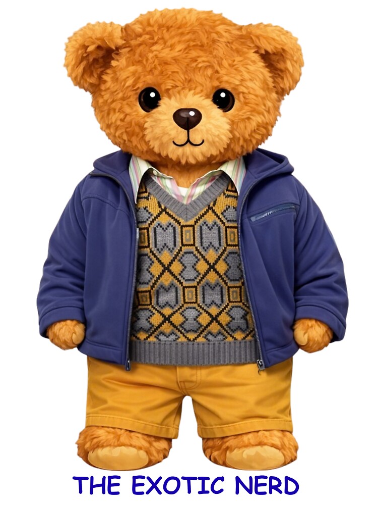 Hopeless Romantic Astrophysicist Bear - Cute Layered Nerd Fashion ? by CuteBear87
