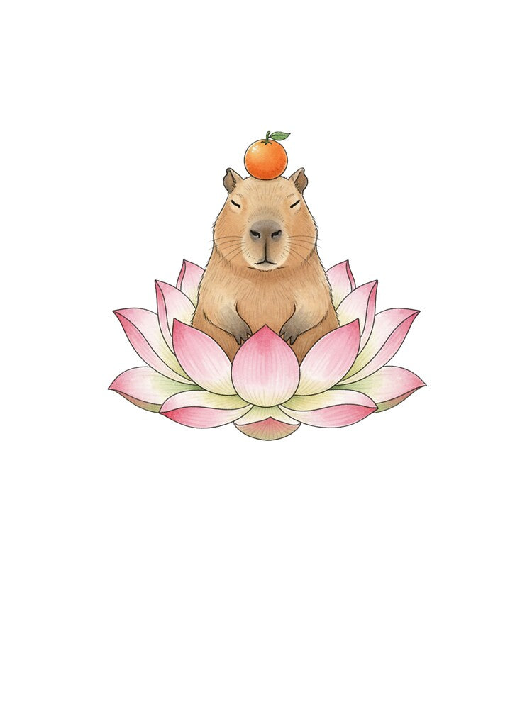 Zen Capybara Lotus Meditating - Japanese Spa Aesthetic by Maclaw200d T-Shirts, Hoodie, Sweatshirt | BlankRebels.com (Image 3)