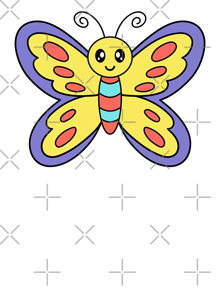 kawaii butterfly by Raymi03 T-Shirts, Hoodie, Sweatshirt | BlankRebels.com (Image 3)