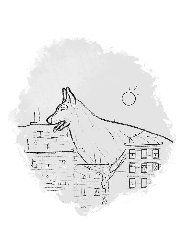 German Shepherd as a GIANT by ThornsBlvd