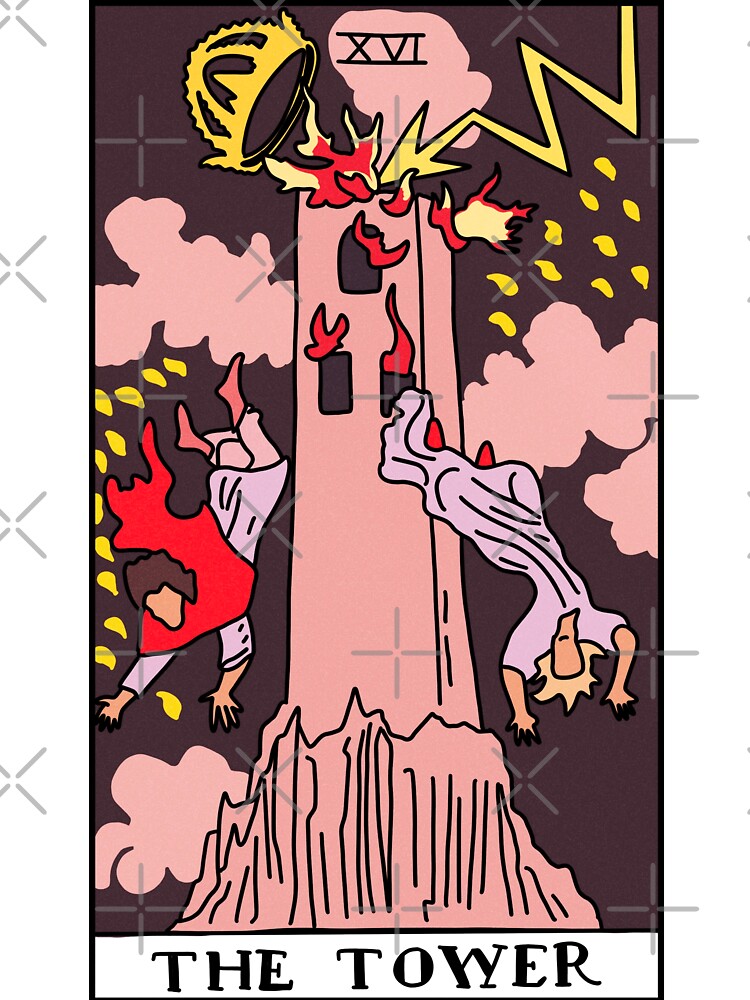 The Tower Tarot Card by RubyGoesBananas T-Shirts, Hoodie, Sweatshirt | BlankRebels.com (Image 3)