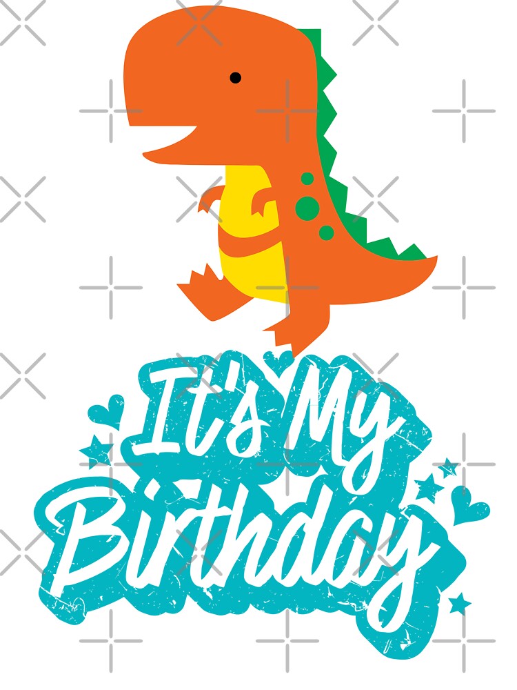 T-Rex Party Dinosaur Birthday Dinosaur Squad It's My Birthday Kids Youth Boys Girls Cute Dinosaur Kawaii Men... (Image 3)