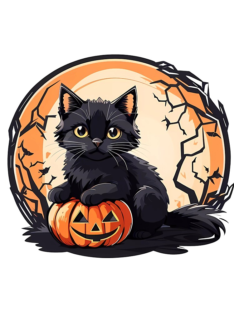Halloween Black Cat by Win Hardy T-Shirts, Hoodie, Sweatshirt | BlankRebels.com (Image 3)