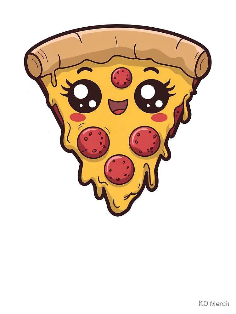 Kawaii Pizza Slice by KD Merch T-Shirts, Hoodie, Sweatshirt | BlankRebels.com (Image 3)