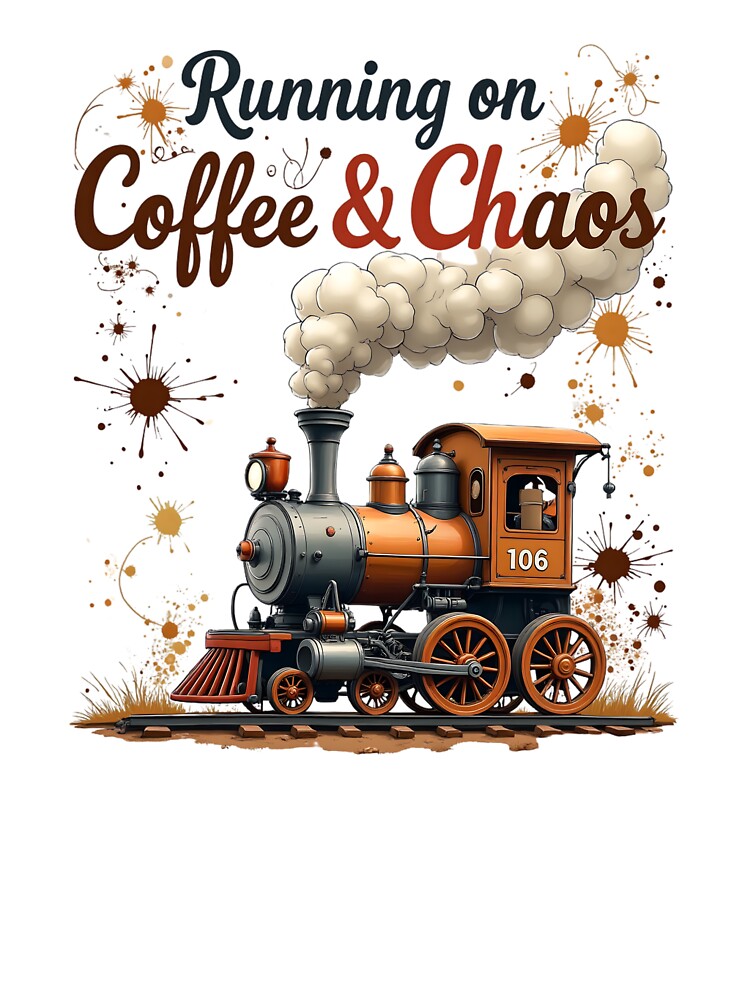 Running on Coffee & Chaos | Funny Quote by LR Vibe Studio T-Shirts, Hoodie, Sweatshirt | BlankRebels.com (Image 3)