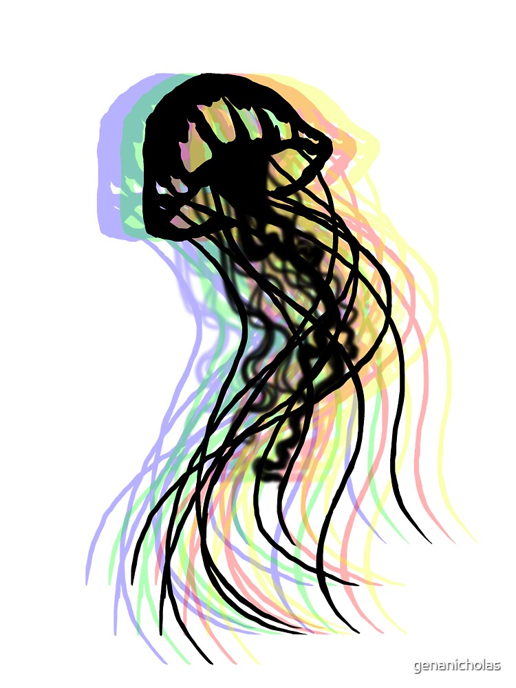 Psychedelic Jellyfish by genanicholas