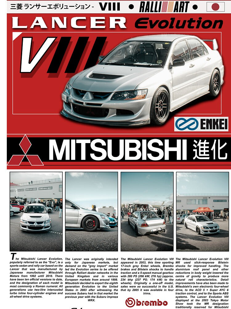 Mitsubishi Evo 8 poster by TheMitsuGuy T-Shirts, Hoodie, Sweatshirt | BlankRebels.com (Image 3)