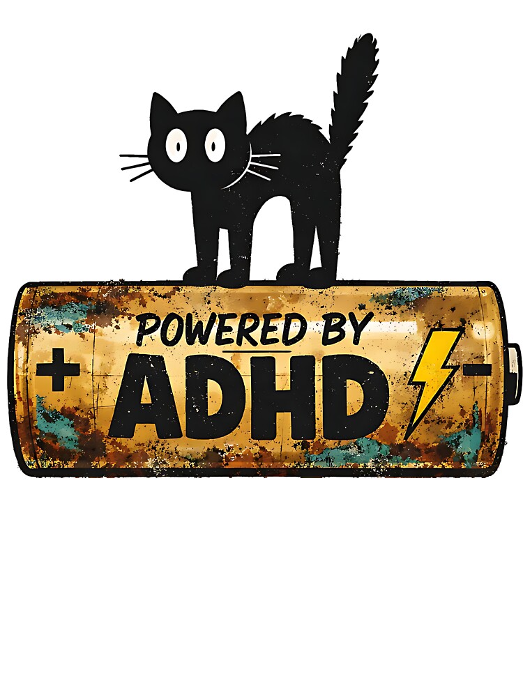 POWERED BY ADHD by MinaKiarts T-Shirts, Hoodie, Sweatshirt | BlankRebels.com (Image 3)