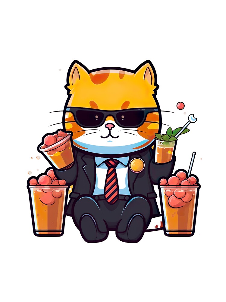 Bubble tea cat mafia by InkCreato T-Shirts, Hoodie, Sweatshirt | BlankRebels.com (Image 3)
