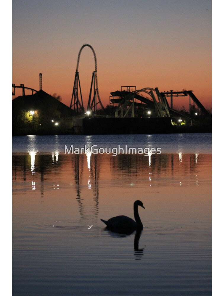 Thorpe Park Sunset Silhouette by MarkGoughImages T-Shirts, Hoodie, Sweatshirt | BlankRebels.com (Image 3)