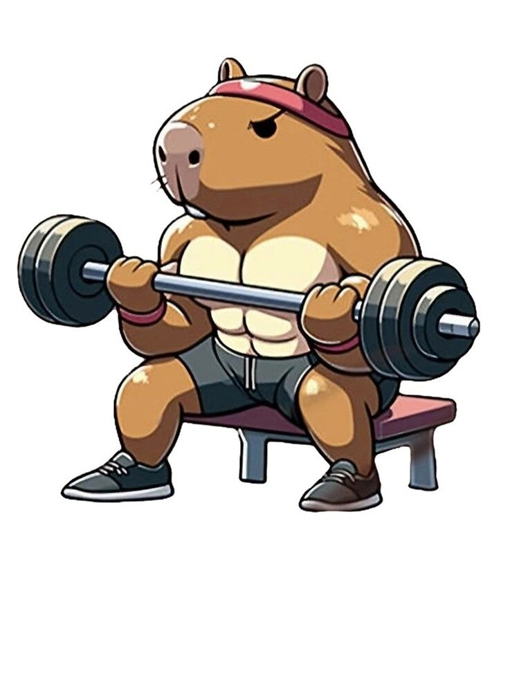 muscular capybara by Mukari T-Shirts, Hoodie, Sweatshirt | BlankRebels.com (Image 3)