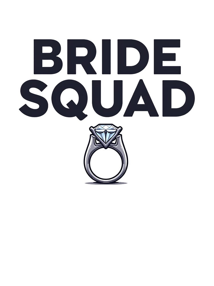 Bride Squad With Elegant Engagement Ring by JunelOfficial T-Shirts, Hoodie, Sweatshirt | BlankRebels.com (Image 3)