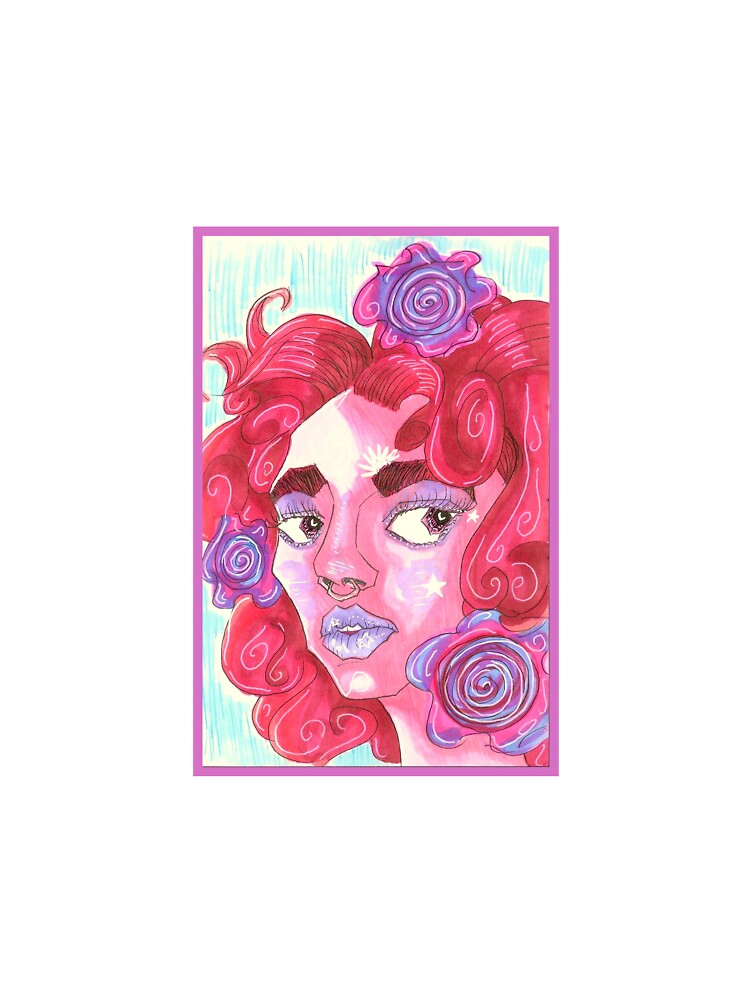 Flower Red Hair Aesthetic Woman by Harold-Inks T-Shirts, Hoodie, Sweatshirt | BlankRebels.com (Image 3)