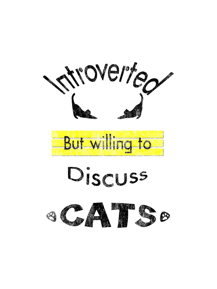 Introverted but willing to discuss Cats by ShuaibDesigns T-Shirts, Hoodie, Sweatshirt | BlankRebels.com (Image 3)