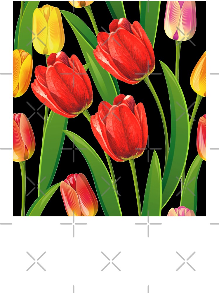tulips flowers pattern by virilamissa T-Shirts, Hoodie, Sweatshirt | BlankRebels.com (Image 3)