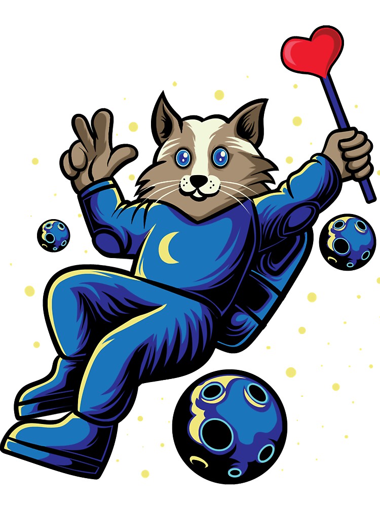 Astronaut Cat Is Floating In Space by skeierleber4327 T-Shirts, Hoodie, Sweatshirt | BlankRebels.com (Image 3)