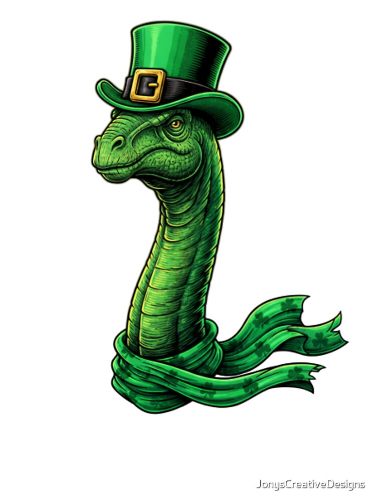 Brontosaurus with hat and scarf by JonysCreativeDesigns T-Shirts, Hoodie, Sweatshirt | BlankRebels.com (Image 3)