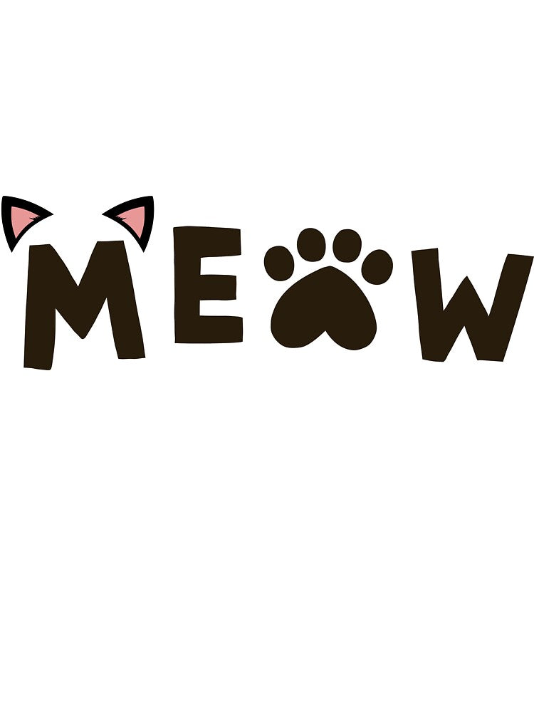 MEOW Cat Word Art – Cute Minimal Cat Aesthetic Design by Abby Graphy ⭐⭐⭐⭐⭐ T-Shirts, Hoodie, Sweatshirt (Image 3)