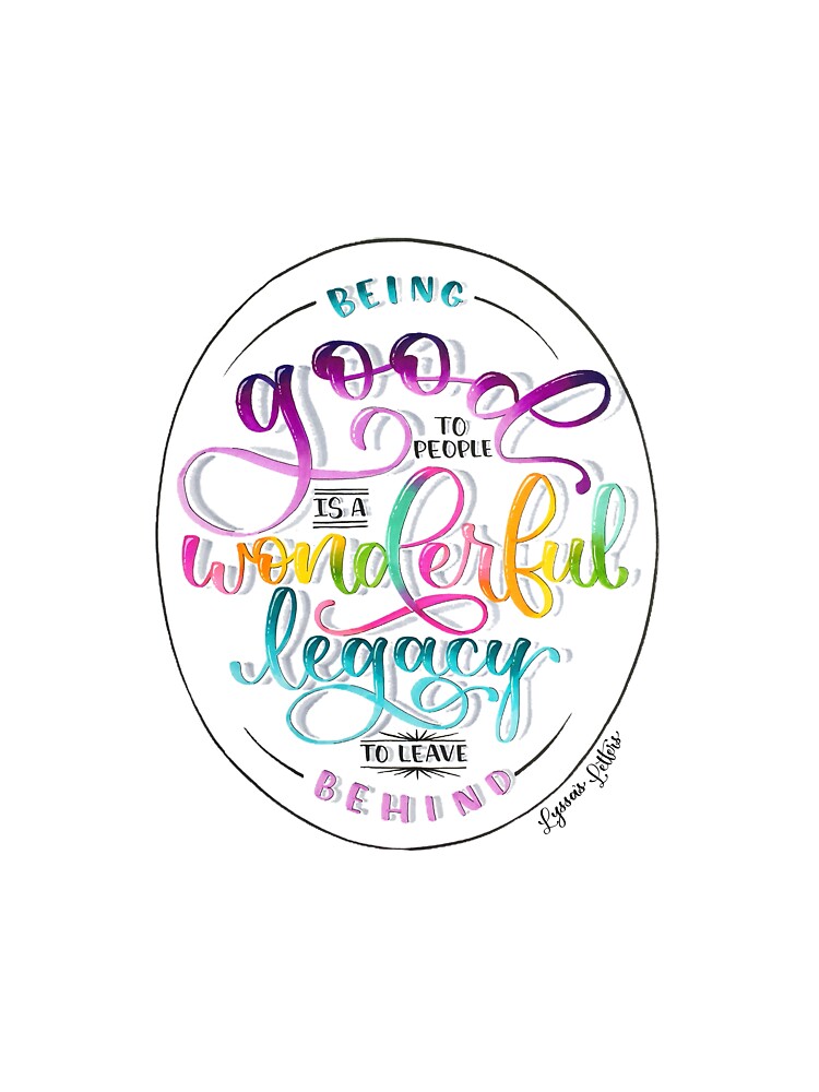 Inspirational Quote: Brush Lettering Artwork (by Lyssa's Letters) by Lyssa's  Letters T-Shirts, Hoodie, Sweatshirt (Image 3)