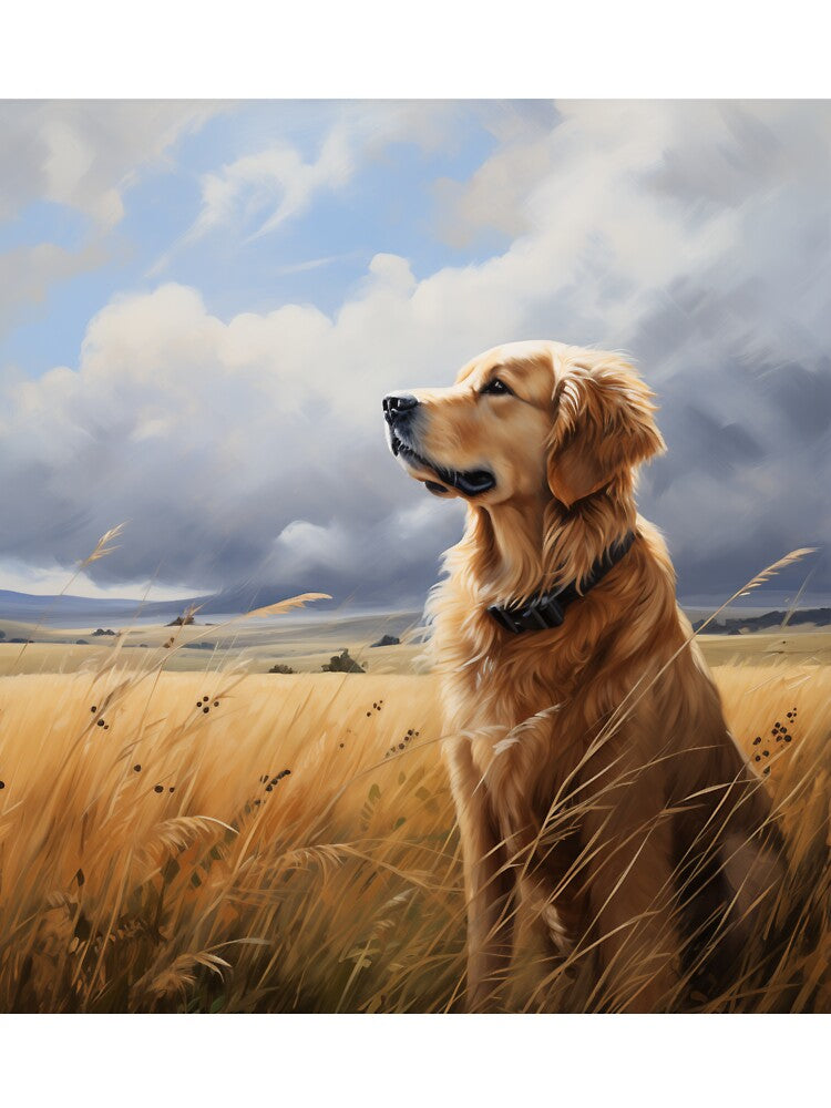 Golden Retriever in Field by Samuelsboro T-Shirts, Hoodie, Sweatshirt | BlankRebels.com (Image 2)