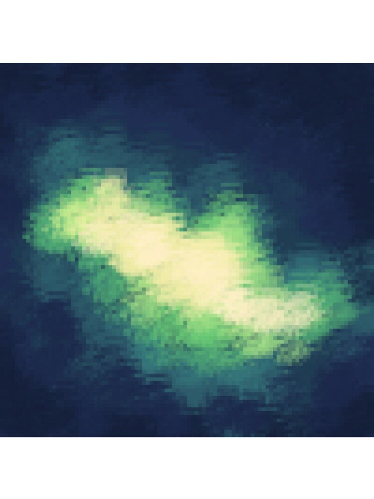 Pixel Art - Green and Yellow Galaxy Explosion by mikaylawiser