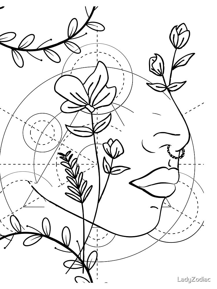 Feminine Flower Magick by LadyZodiac T-Shirts, Hoodie, Sweatshirt | BlankRebels.com (Image 3)