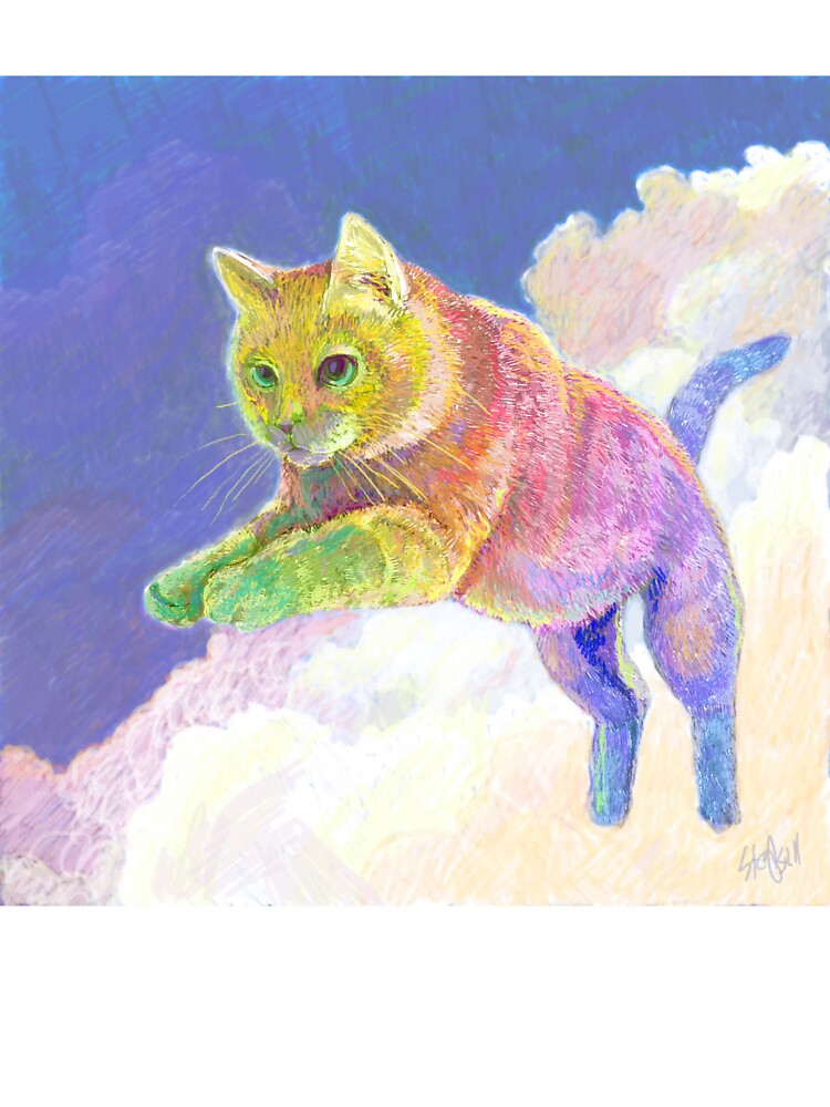 Neurodiversity Cat in the Clouds by Steve Asbell T-Shirts, Hoodie, Sweatshirt | BlankRebels.com (Image 3)