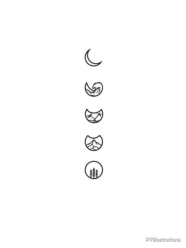 Moon Phase by P7illustrations T-Shirts, Hoodie, Sweatshirt | BlankRebels.com (Image 2)